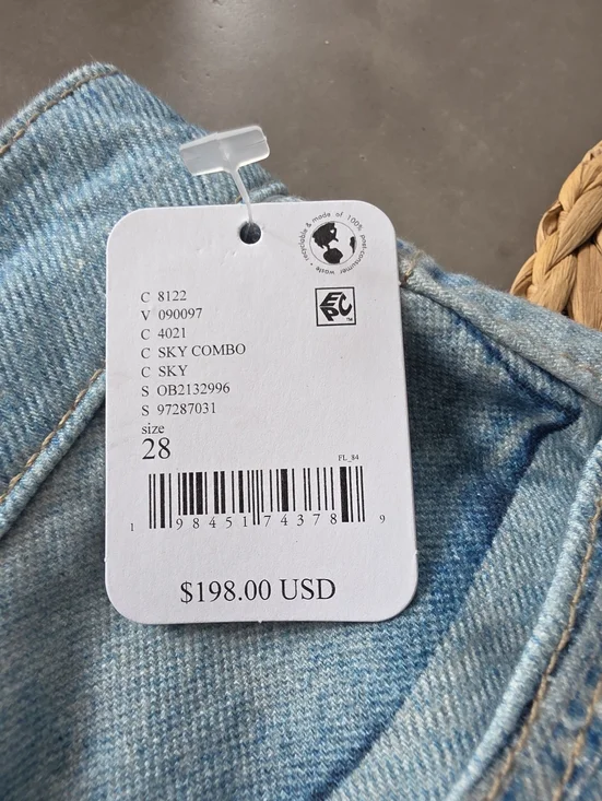 Free People We The Free Illusions Relaxed Fit Barrel Jeans Patchwork - Picture 4 of 14